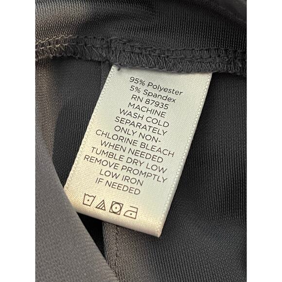 Susan Graver Size Small Gray Premier Knit Elastic Waist Wide Leg Pants Pockets - Picture 6 of 6